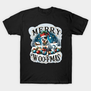 Merry Woofmas - Blue Heeler Christmas T-Shirt